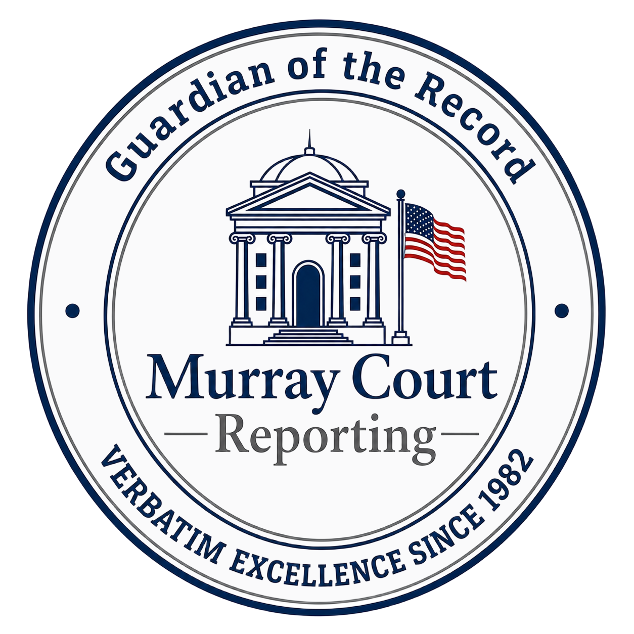 Murray Court Reporting logo representing professional stenography and litigation support services in Florida.